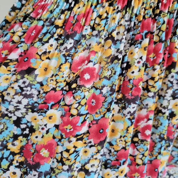 NWT Pleione Floral‎ Cottagecore Halter Neck Flowy Sleeveles Blouse S - Picture 7 of 10